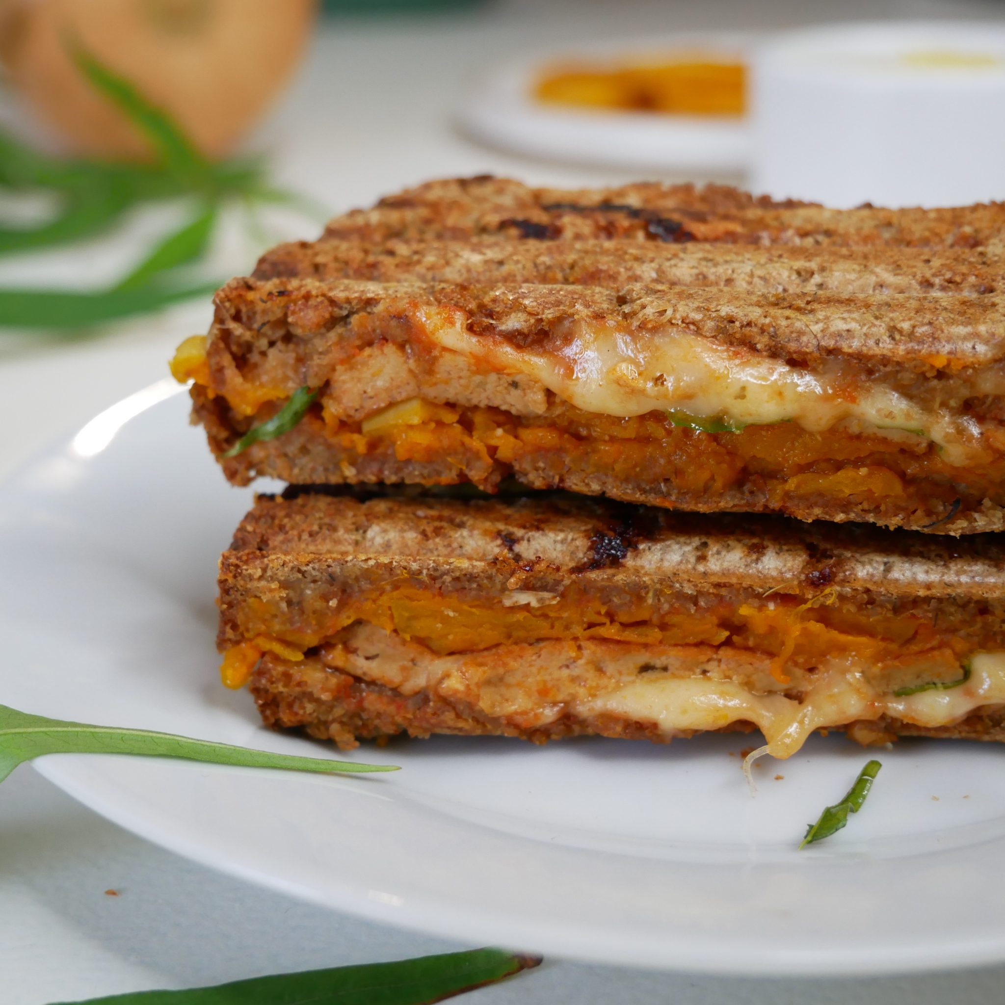 croque monsier végétarien butternut pesto