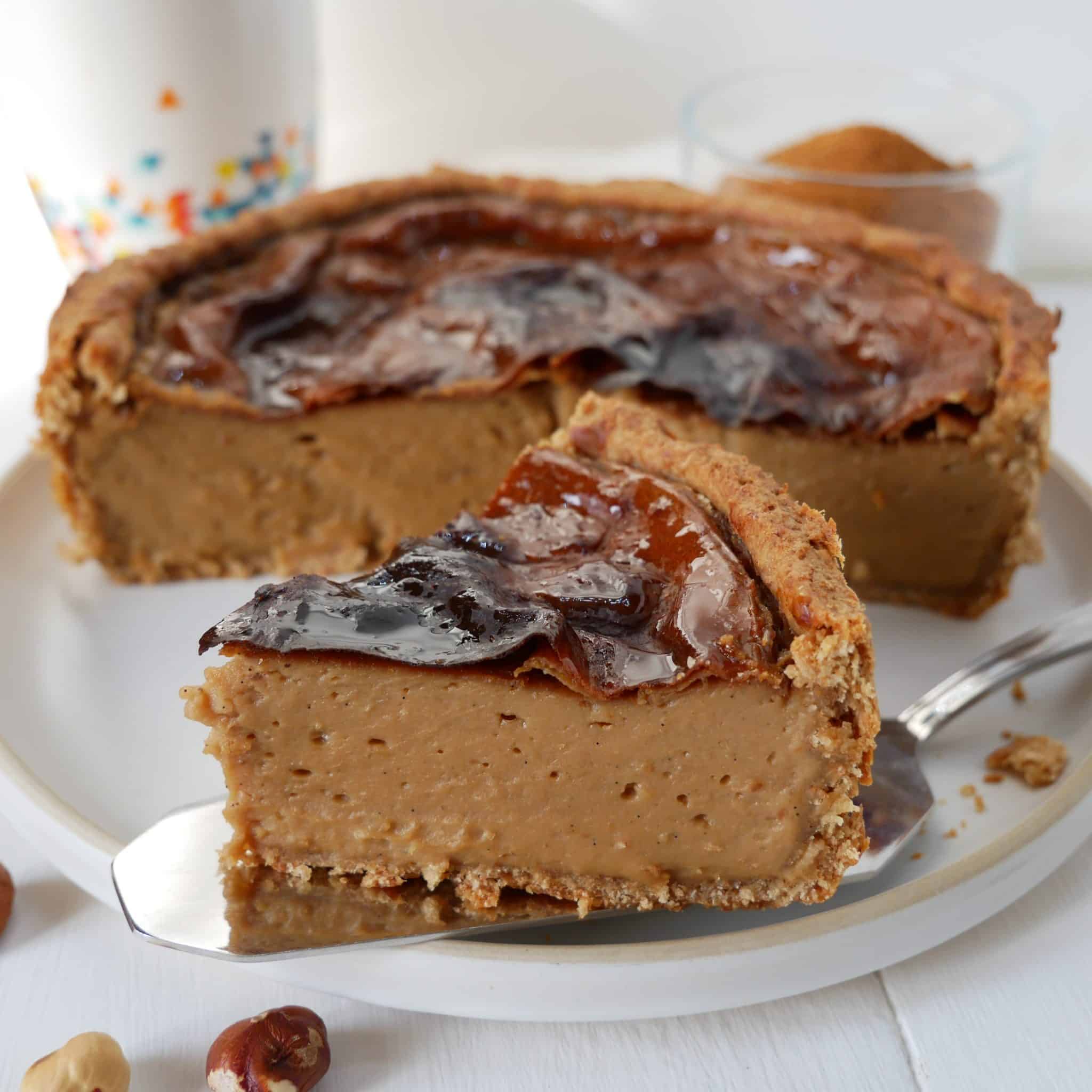 Flan pâtissier noisette sans lactose