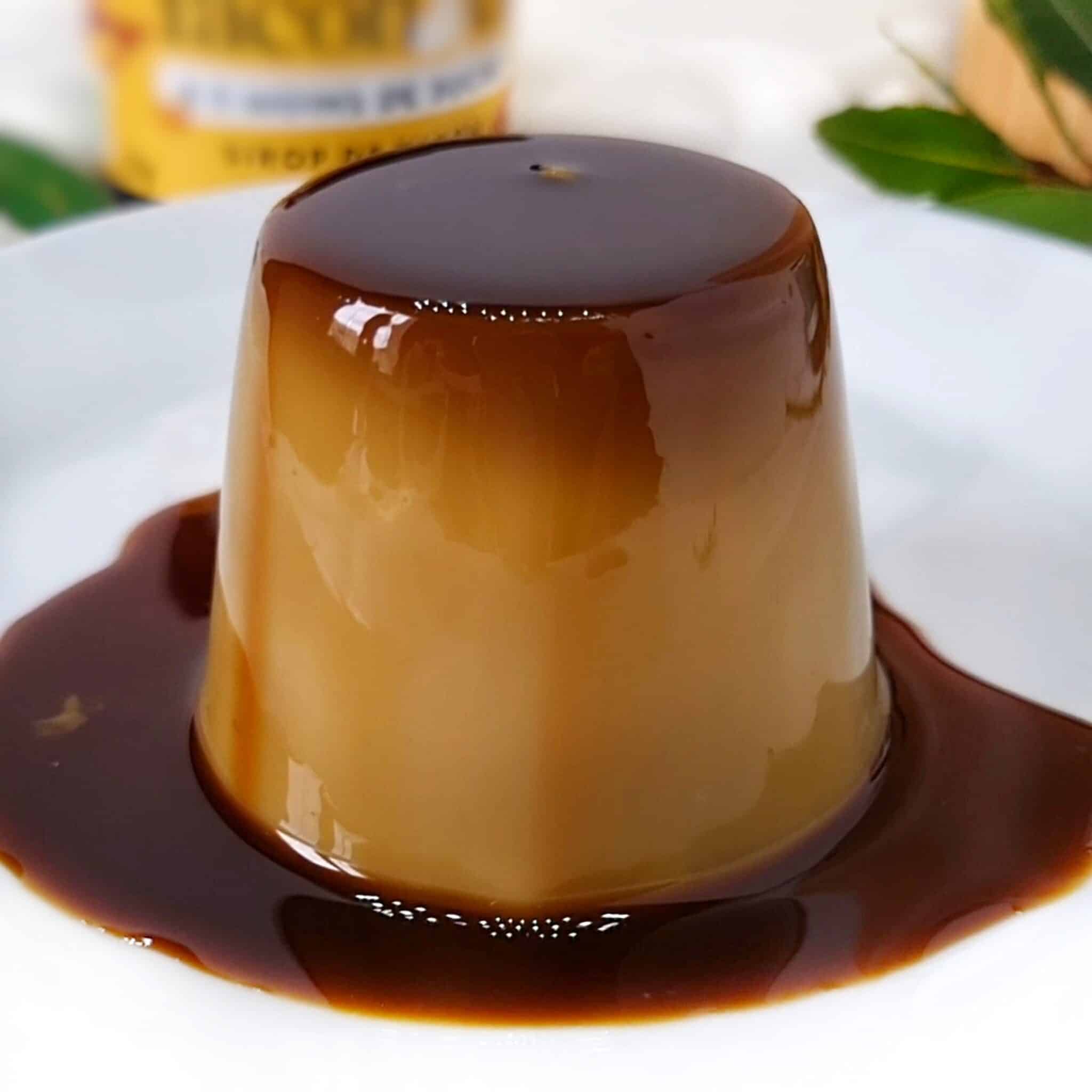 flan caramel healthy, ig bas (vegan)
