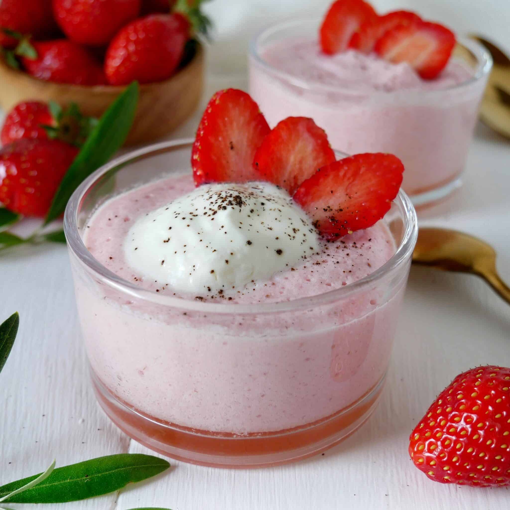 mousse aux fraises