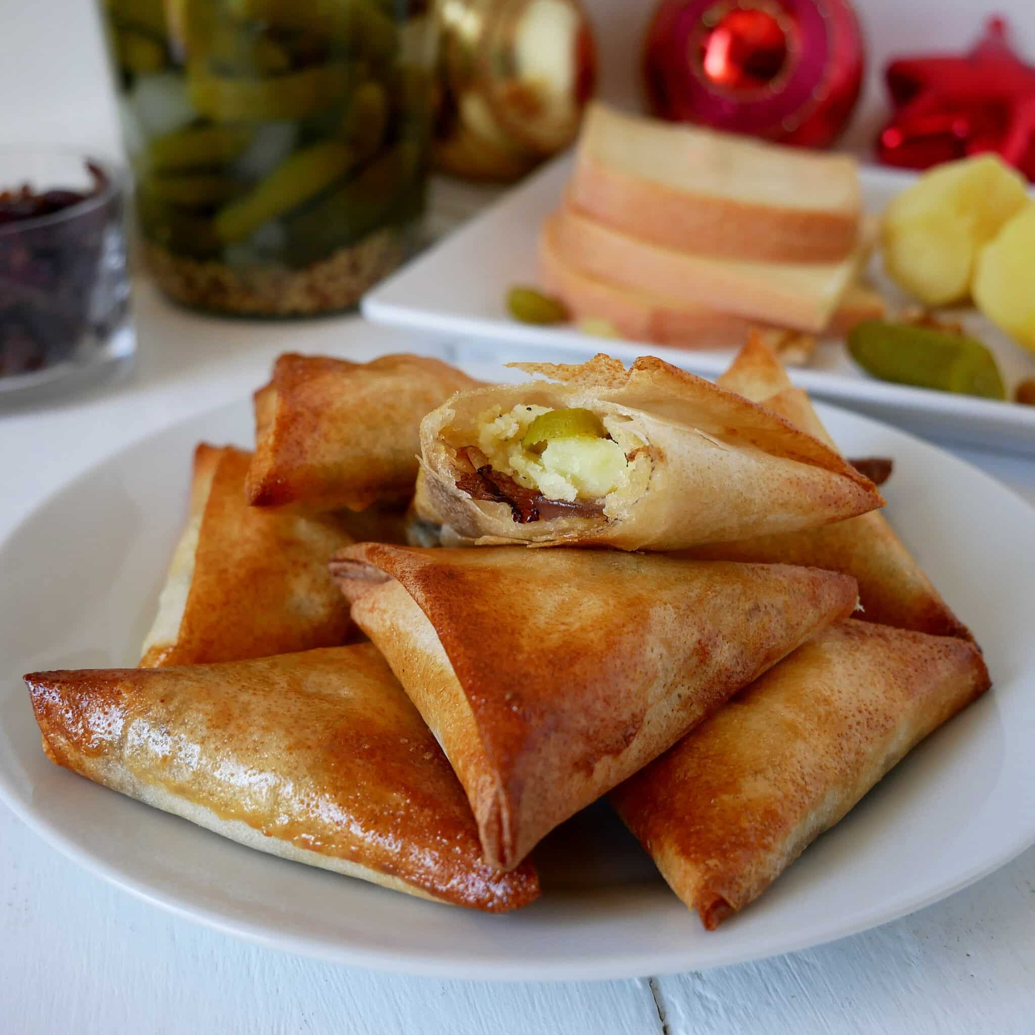 samoussas façon raclette