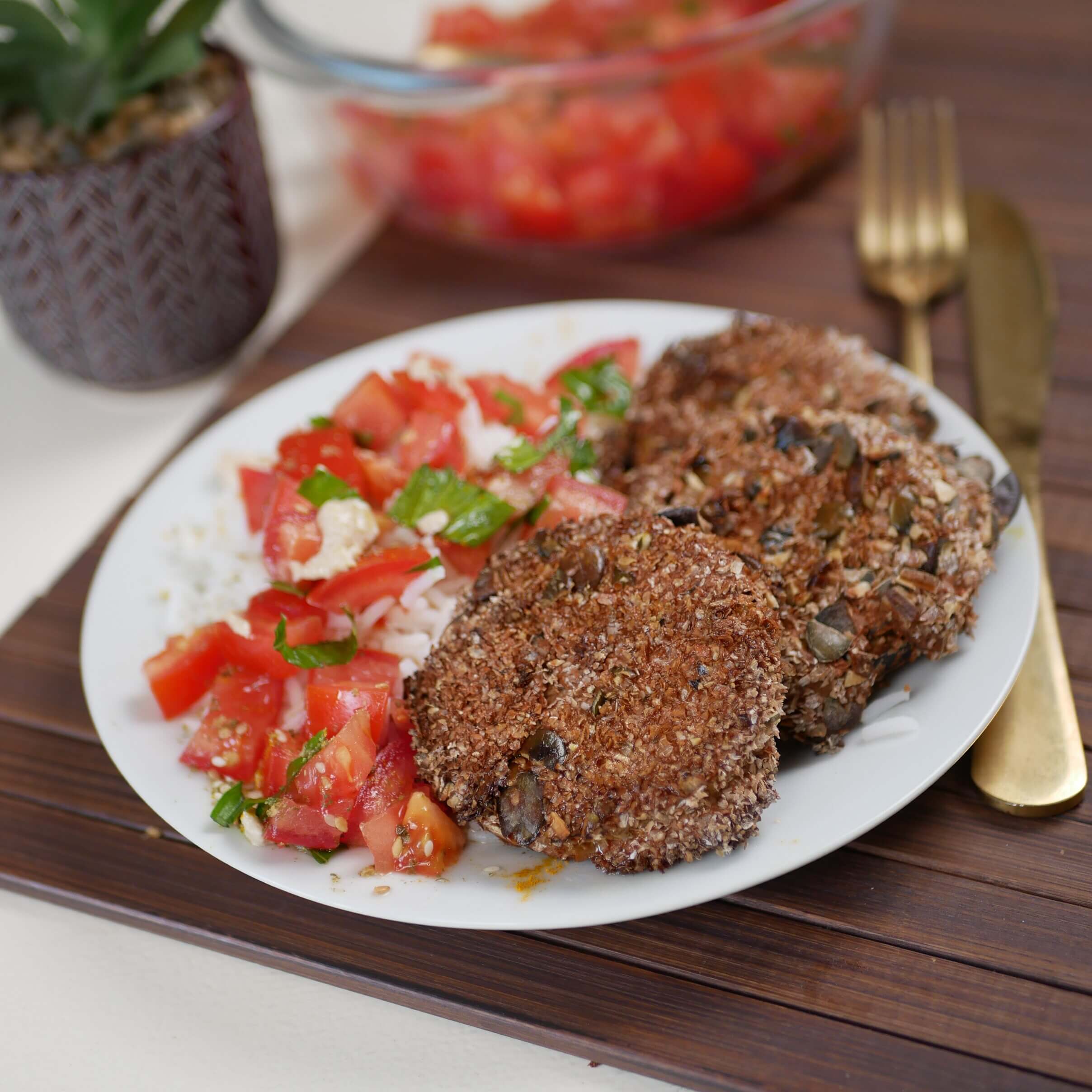 aubergine panée au four
