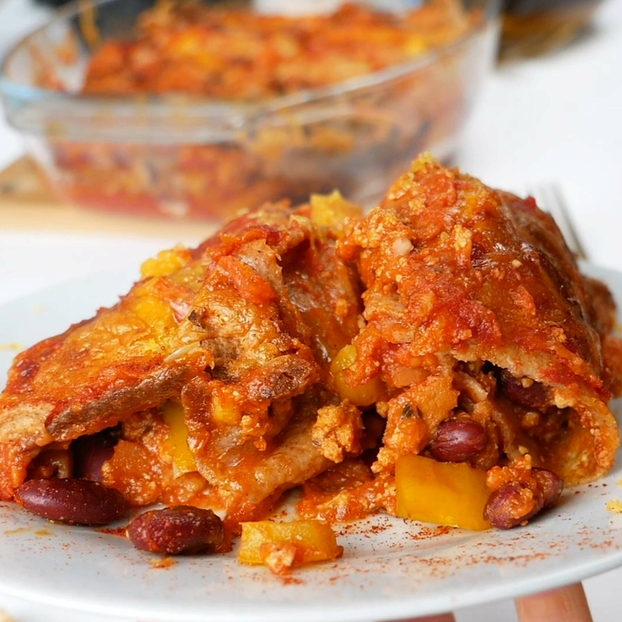 gratin de burritos façon cannelloni