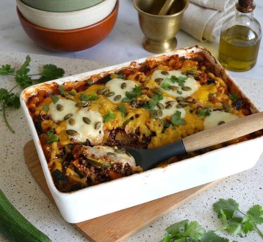 gratin quinoa aux légumes