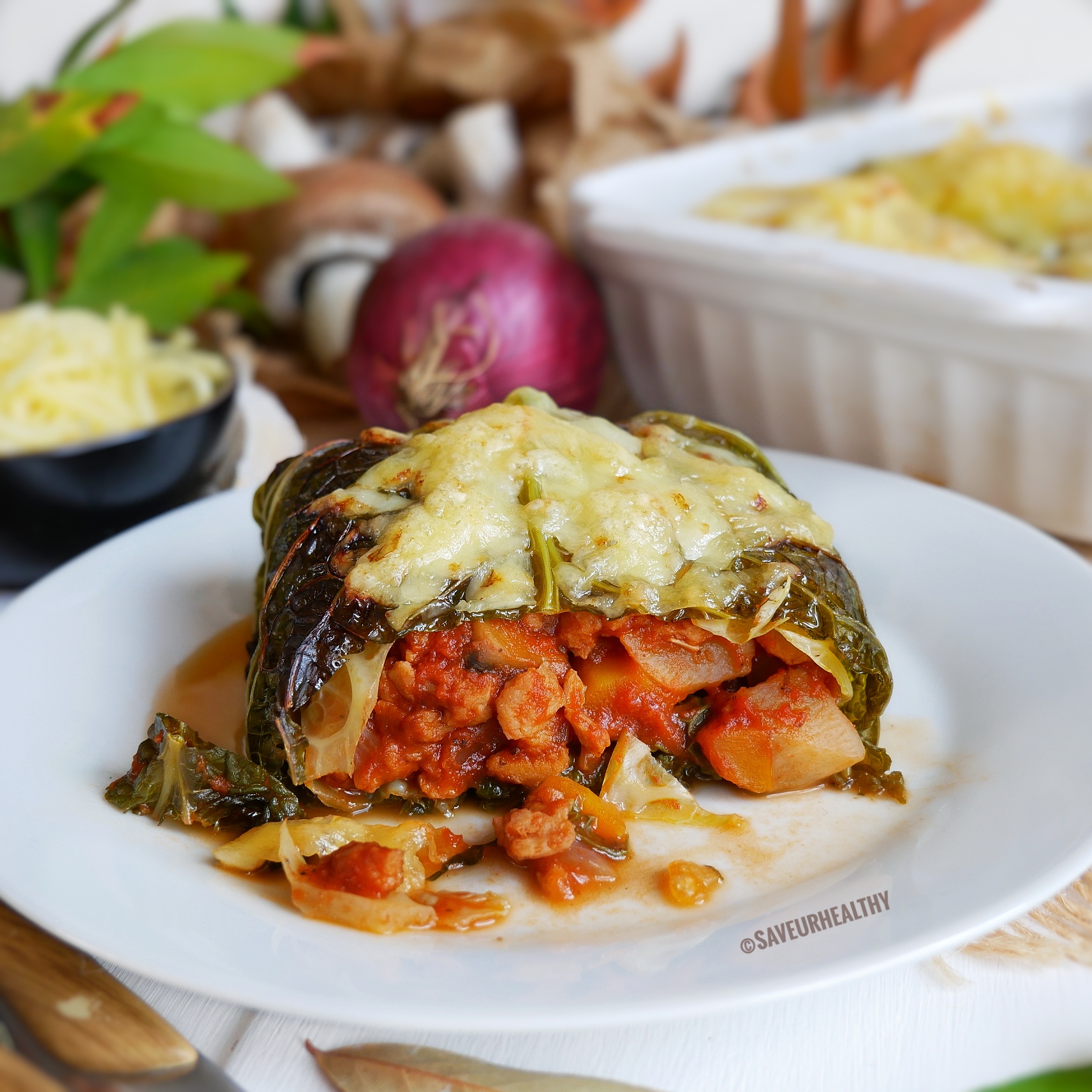GRATIN CHOU FARCI végétarien