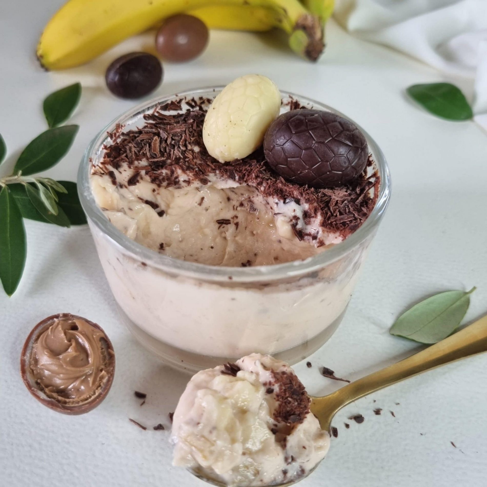 crème pudding banane (allégé, protéinée, sans sucre)