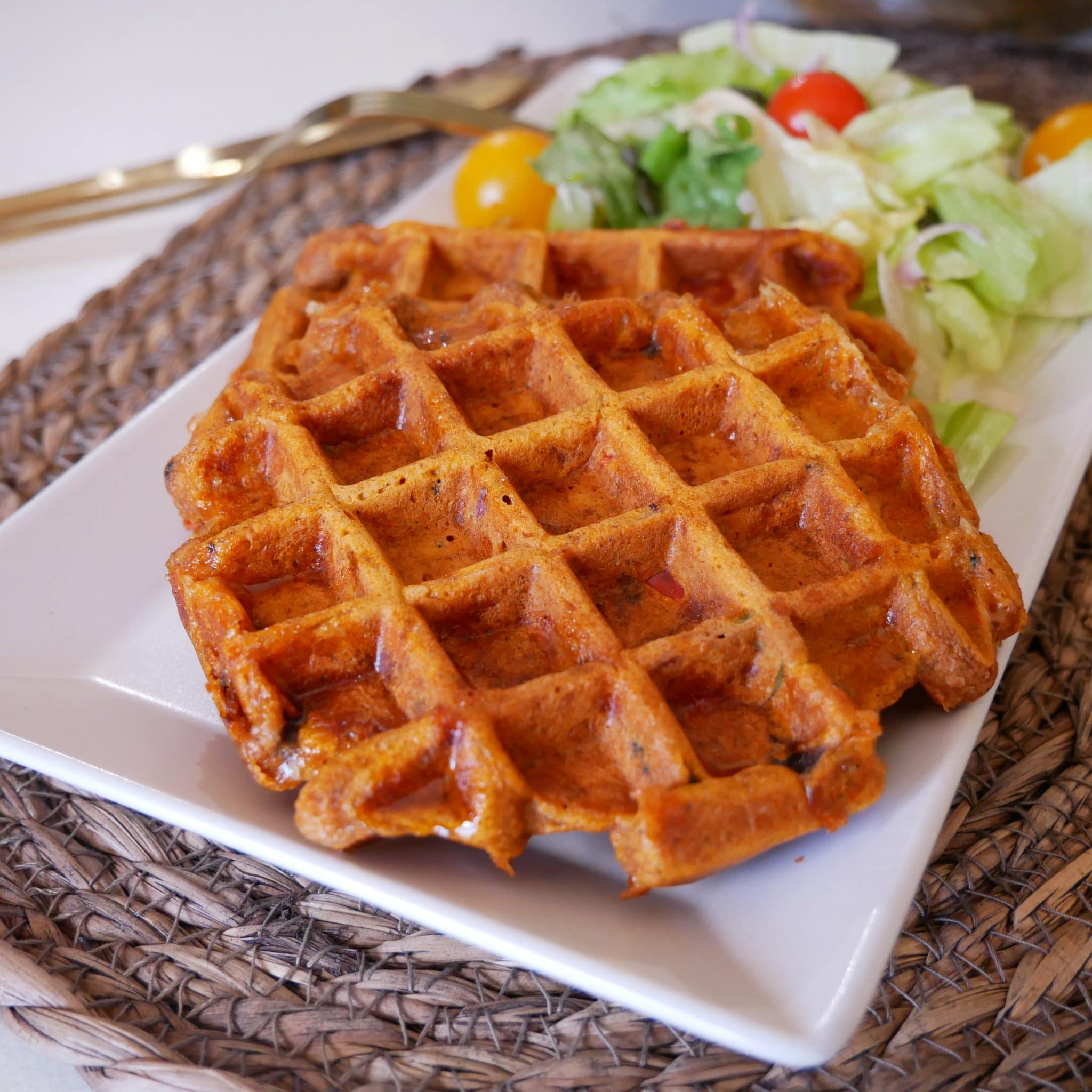 gaufre pizza healthy